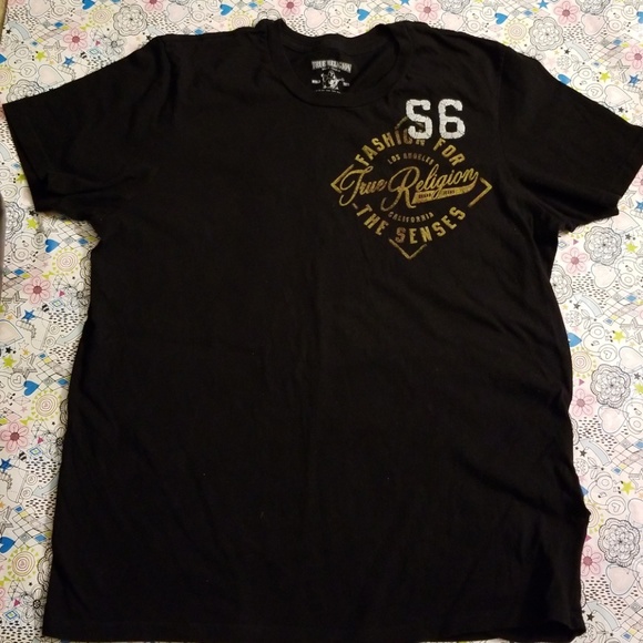 True Religion Other - AUTH MEN'S TRUE RELIGION BLACK T SHIRT SZ XL